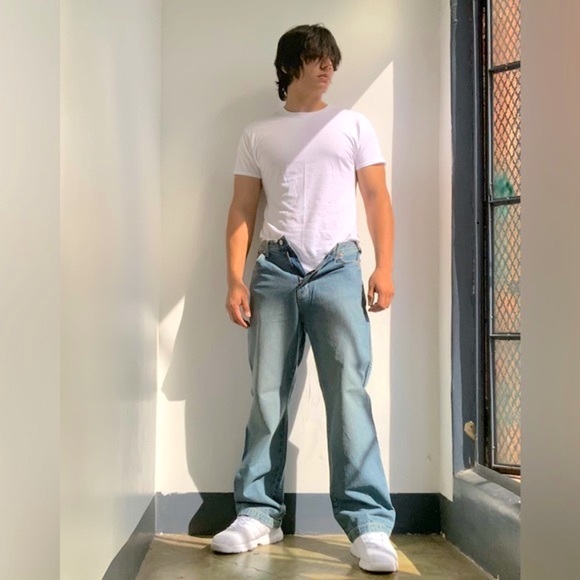 Men’s Def Jam Sandblast Blue Denim Pants - Picture 7 of 8